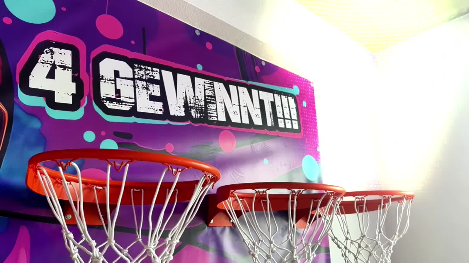 Originale Basketball-4-Gewinnt-Anlage